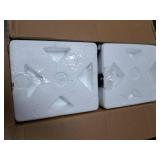 DEWENWILS 2 Pack Farmhouse Pendant Light, Metal Hanging Light Fixture with Wooden Grain Finish, 48 Inch Adjustable Pipes for Flat and Slop Ceiling, Kitchen Island, Bedroom, Dining Hall, ETL Listed