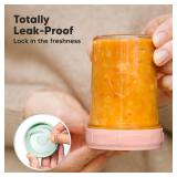 KeaBabies 4pk 8oz and 4pk 4oz Glass Baby Food Containers with Lids - Leak-Proof,Microwavable Small Glass Jars,Baby Purees and Toddler Snack Storage Containers,BPA-Free,Dishwasher and Freezer Safe(Musk