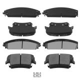 AUTOMUTO D1058 and D1057 Front Rear Ceramic Brake Pads Set fit For 2005-2017 Chrysler 300,2009-2017 Dodge Challenger,2006-2017 Dodge Charger,2005-2008 Dodge Magnum