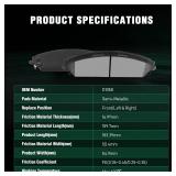AUTOMUTO D1058 and D1057 Front Rear Ceramic Brake Pads Set fit For 2005-2017 Chrysler 300,2009-2017 Dodge Challenger,2006-2017 Dodge Charger,2005-2008 Dodge Magnum