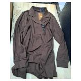 Brown Button Front Cardigan Sweater 2XL