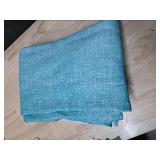 Teal Cotton Curtain Panels Set of two