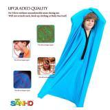 SANHO Sensory Sock Body Sock,Small,3-5 Years, 40\ H x 27\in W,Good for Height:30\in-41\in,Perfect for Children with Sensory Processing Disorder,Updated Version,Bright Bluein