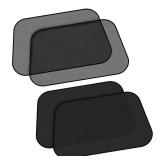 EcoNour Car Side Window Shades for Baby | 4 Pack - Car Window Sun Blocker Shades for Kids | Foldable Cling Window Cover Protects UV and Heat Glare | Window Shade for Privacy | Medium (21\x12\in)in