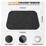 EcoNour Car Side Window Shades for Baby | 4 Pack - Car Window Sun Blocker Shades for Kids | Foldable Cling Window Cover Protects UV and Heat Glare | Window Shade for Privacy | Medium (21\x12\in)in