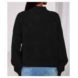 Kirundo Black Sweater size L zip up