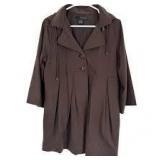 Brown Button Front Cardigan Sweater 2XL