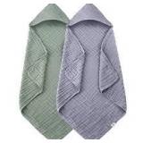 Spotted Play Muslin Hooded 2-Pack Set