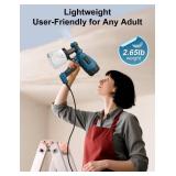 WIBENTL HVLP Paint Sprayer, Electric Spray Paint Gun, 3 Modes & 4 Barss Nozzles, with Cleaning & Blowing Joints, Variable Flow Control, for Doors, Fences, Furniture, Wall, Cabinet, Garden Chairs, etc.