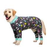 Miaododo Surgery Recovery Suit Female Male for Dogs After Surgery Medium Large Dogs Onesie,Lightweight Dog Recovery Suit for Shedding Prevent Licking Surgical Wound,Dog Pajamas Pjs,Full Belly