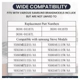 Upgraded DG94-04167 Gas Stove Knobs(5pcs), NX60A6511SS Knobs, Replace DG94-04167A DG94-04167L DG94-04167X Knob, Fit for Samsung Stove NX60A6111SS/AA NX60A6511SS/AA NX60A6711SS/AA Knob