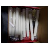 YAUNGEL Christmas Window Candles, 12 Pack Battery Operated Flameless Taper Candles for Windows with Timer Remote, Electric Candle Lights with Candle Holders Suction Cups for Christmas