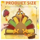 COCHIE Vintage Thanksgiving Turkey Decorations for Home, Office, Mantel, Tabletop, Party, Shelf, Retro Farmhouse Fall Thanksgiving Table Centerpiece Decor, Wooden Autumn Decoration (Turkey Fall)