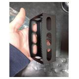 1 PCS Drywall Outlet Cutter Tool - Square Slot Cutter, Fits Most Oscillating Tools to Cut-in Single Gang Wall Boxes, Stainless Steel Electrical Box Cutter for Drywall, Sheetrock, Plywood (Black)