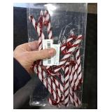 GWHOLE 12 Pcs Candy Cane Christmas Decorations, Red and White Candy Cane Decoration Christmas Hanging Ornaments for Christmas Tree Xmaxs Holiday Party Supplies Decoration Favors