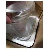 Eleganttime 1 Gallon Glass Drink Dispensers for Parties,2 Pack Beverage Dispenser with Fruit Infuser,Laundry Detergent Dispenser Punch Bowls Water Juice dispensers with Easy Flow Spigot for Outdoor