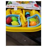 Play Sink with Running Water - Kitchen Kids Sink Toys with Fishing Game Toys for Floating Pool Water Play, Upgraded Electric Faucet & Water Slide Pretend Play Toys Kids Role Play Dishwasher Toy