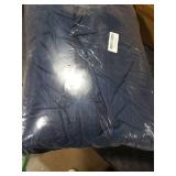 Bedsure King Size Comforter Set - Navy Soft Bedding for All Seasons, Cationic Dyed Bed Set, 3 Pieces, 1 King Size Comforter (104x90) and 2 Pillow Shams (20x36+2)