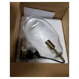 CASAMOTION Pendant Light Fixtures Glass Pendant Lights Kitchen Island Modern Gold Brass Kit Clear Organic Globe Bar Counter Dining Room Large Lamp Shade 12 Inch Height 1 Pack