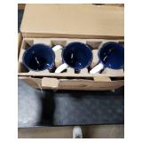 DOWAN Blue and White Porcelain Coffee Mug Set
