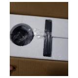 Outdoor Wall Light Fixtures, Exterior Waterproof Wall Lanterns, Porch Sconces Lighting with E26 Sockets & Glass Shades, Modern Matte Black Outside Lights for Patio Front Door Entryway Garage, 2-Pack