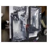 Outdoor Wall Light Fixtures, Exterior Waterproof Wall Lanterns, Porch Sconces Lighting with E26 Sockets & Glass Shades, Modern Matte Black Outside Lights for Patio Front Door Entryway Garage, 2-Pack