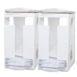 Nurse & Nourish 2 Pack Breast Milk Storage Tower - Convenient Storage for Milk Freezer Bags - Efficiently Store in Freezer Organizer Tower Breast Storing Containers for Up to 120oz