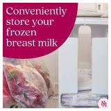 Nurse & Nourish 2 Pack Breast Milk Storage Tower - Convenient Storage for Milk Freezer Bags - Efficiently Store in Freezer Organizer Tower Breast Storing Containers for Up to 120oz