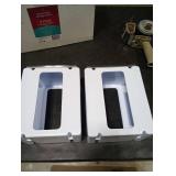 Nurse & Nourish 2 Pack Breast Milk Storage Tower - Convenient Storage for Milk Freezer Bags - Efficiently Store in Freezer Organizer Tower Breast Storing Containers for Up to 120oz