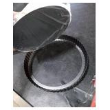 DATANYA Tart Pans with Removable Bottom 10 Inch Quiche Pan, Heavy Duty Carbon Steel Round Non-stick Fluted Pie Tart Pan for Mousse Cakes, Christmas Dessert Baking (10.2 Inch 1pc)