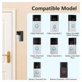 Adjustable 30 to 55 Degree Doorbell Angle Mount Compatible with Video Doorbell 1/2/3/4/(2020 Release)/Battery Doorbell Plus/Pro, Doorbell Camera Door Mount Wedge Kit for House