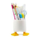 Viabty Creative Cute Duck Pen Pencil Holder, Multifunctional Stationery Pen Holder Makeup Brush Holder Kitchen Storage Cup