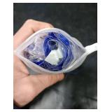 20 Inch Colored Hair Extensions Party Highlights Straight Colorful Clip In Hair Extensions Synthetic Rainbow Hairpieces for Girls Kids Gift( Navy Blue)