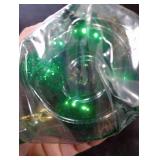 Emopeak 24Pcs Christmas Balls Ornaments for Xmas Christmas Tree - Mini Shatterproof Christmas Tree Decorations Hanging Ball for Holiday Wedding Party Decoration (Grass Green, 1.2-3.1CM)