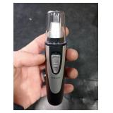 Ear and Nose Hair Trimmer Clipper - 2025 Professional Painless Eyebrow & Facial Hair Trimmer for Men Women, Battery-Operated Trimmer with IPX7 Waterproof, Dual Edge Blades for Easy Cleansing Black