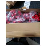 Lulu Home Red Berry Garland, 8.9FT Flexible Artificial Christmas Holly Berry Vine, Winter Berry Garland for Mantle Xmas Tree Window Door Hanging Indoor Outdoor Holiday Decoration (1)