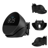 XLTTYWL Echo Spot Stand, ABS Alexa Echos Spots Accessories with Cable Management, Premium Space-Saving Stand Hanger Wall Mount for Amazon Echo Spot 2024 (Black)