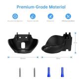 XLTTYWL Echo Spot Stand, ABS Alexa Echos Spots Accessories with Cable Management, Premium Space-Saving Stand Hanger Wall Mount for Amazon Echo Spot 2024 (Black)