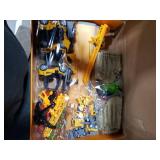 Billeeit Sand Construction Kit with Big Foldable Sandbox and 2.2lbs Moldable Sensory Play Sand, Truck Toys Including Castle Molds and Other Accessories - 36Pc Set for Kids 3+