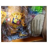 Billeeit Sand Construction Kit with Big Foldable Sandbox and 2.2lbs Moldable Sensory Play Sand, Truck Toys Including Castle Molds and Other Accessories - 36Pc Set for Kids 3+