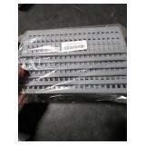 Doryh Long Plastic Basket Trays, Slim Pencil Organizer Grey, 6-Pack