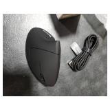Ergonomic Mouse, LEKVEY Vertical Wireless Mouse - Rechargeable 2.4G Optical Vertical Mice : 3 Adjustable DPI 800/1200/1600 Levels 6 Buttons, for Laptop, Mac, PC, Computer, Desktop, Notebook etc, Black