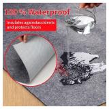 Waterproof Rug Pad Round 4-Foot Waterproof Non-Slip Rug Pad Non-Slip Rug Pads for All Floors and Finishes, Felt Pad for Hardwood Floors, Keeps Carpets in Place Soft and Safe (4TF)