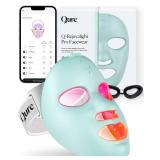 Qure Red Light Therapy for Face LED Mask with 5 Light Modes for Anti-Aging, Acne, Wrinkles & Dark Spots, 3-Min Wireless Daily Treatments, Smart App Control with Reminders, FDA Cleared