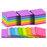 (36 Pack) Sticky Notes 3x3 in Post, 9 Bright Colors Self-Stick Note Pads it, Strong Adhesive, Easy to Post for Home, Office, Notebook