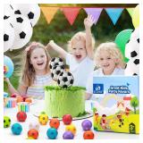 SCIONE 36 PCS Mini Fidget Spinners Soccer Ball Toys for Kids, Soccer Party Favors Goodie Bag Stuffers, Rotatable Soccer Finger Stress Balls for Classroom Prizes