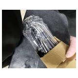 Loretoy 2 Pack Pants Hangers Space Saving, Anti-Slip Multi-Functional Pants Rack, Thickened Stainless Steel Tube with 10 Metal Clips, Two Hanging Modes Suitable for Jeans Trousers Skirts Scarf-White