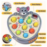 Teekdeer Hammer Pounding Game,Toys for 2 + Year Old Boys,Fine Motor Gift for Toddlers 3 4 5 Year Old,Interactive Educational Toy with 5 Game Modes,9 Music & Light,45 speedings