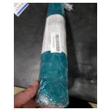 WELTRXE Pebbles Bath Mat Oval Non-Slip Bathtub Mat with Suction Cups, Drain Holes for Bathroom Showers, Tub, Machine Washable, BPA, Latex Free Safe Shower Mats, 27 x 14 Inch, Teal