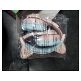 iClever Cat Ear Kids Bluetooth Headphones, LED Lights Up, 74/85dBA Safe Volume Limited, 50H Playtime,Bluetooth 5.2, USB C, Kids Headphones Wireless for Travel iPad Tablet, Meow Macaron Pink